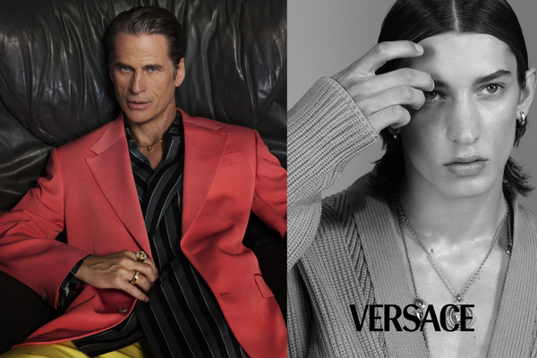 Versace briefs men's gray color