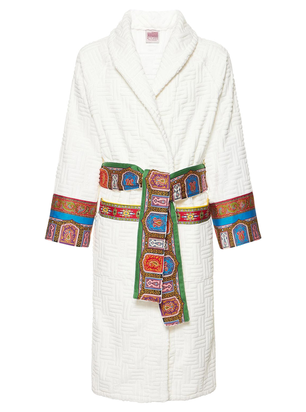 ETRO Etro Home Accappatoio A Cappuccio Monogran White Bathrobes　エトロ ホーム フード付きバスローブ モノグラン ホワイト バスローブ