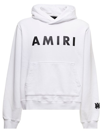 Army White Cotton Hoodie with Logo 