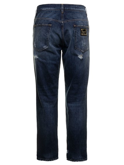 Herren Bekleidung Jeans Legere und locker sitzende Jeans Dolce & Gabbana Denim Jeanshose in Blau für Herren 