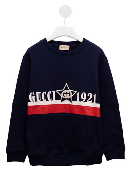 Accor Rekwisieten Doodt Gucci Kids Boy's Blue Cotton Sweatshirt with Logo Print GUCCI KIDS Price |  Gaudenzi Boutique