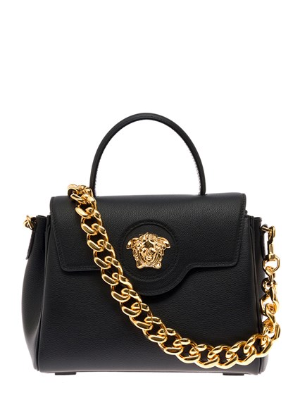 Damen Taschen Taschen mit Griff Versace Leder handtaschen in Schwarz 