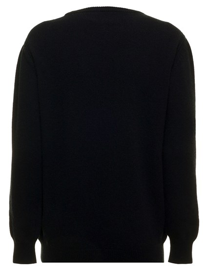 Maglione Nero in Misto Lana con Stampa Alberta Ferretti Donna ALBERTA  FERRETTI Prezzo | Gaudenzi Boutique