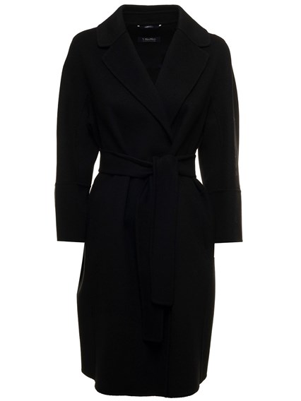 Cappotto aronaMax Mara in Lana di colore Nero Donna Abbigliamento da Cappotti 