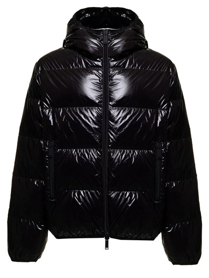 BlackShiny Nylon Down Jacket DSQUARED2 