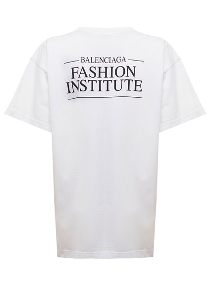 Cellar Quickly Uncertain Fashion Institute White Cotton T-Shirt Balenciaga Woman BALENCIAGA Price |  Gaudenzi Boutique