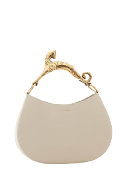 Borsa a Mano in Pelle Bianca Hobo Cat Lanvin Donna Bianco disponibile su  Gaudenzi Boutique - IT