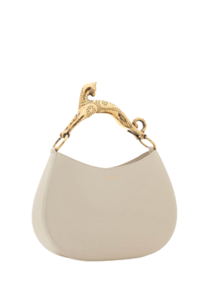 Borsa a Mano in Pelle Bianca Hobo Cat Lanvin Donna Bianco disponibile su  Gaudenzi Boutique - IT