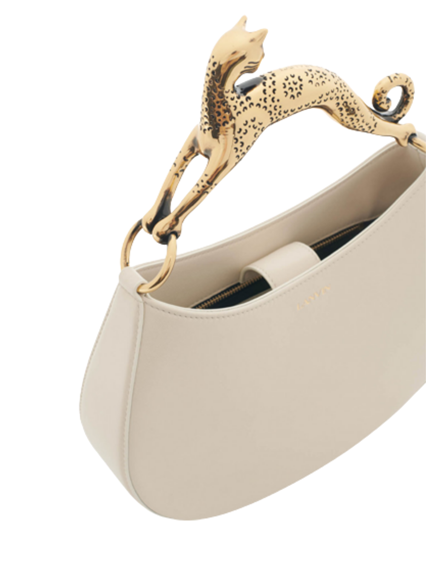 Borsa a Mano in Pelle Bianca Hobo Cat Lanvin Donna Bianco disponibile su  Gaudenzi Boutique - IT