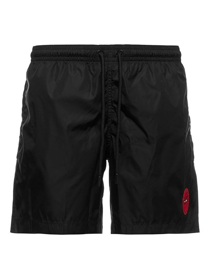 moncler black swim shorts