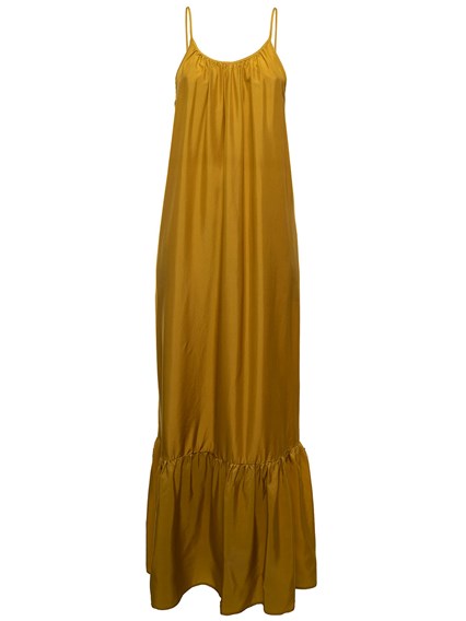 Abito Lungo Loanne in Seta color Senape Semicouture Donna Giallo  disponibile su Gaudenzi Boutique - IT