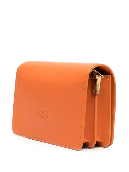 orange leather crossbody bag