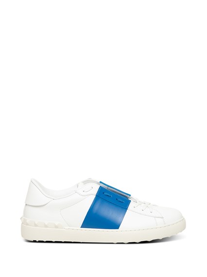 fusie dun Aankondiging White Leather Open Sneakers with Blue Detail VALENTINO GARAVANI Price |  Gaudenzi Boutique