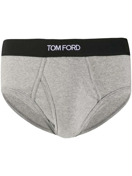 Tom Ford Man's Grey Cotton Briefs with Logo TOM FORD Price | Gaudenzi  Boutique