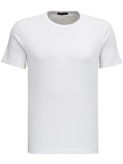 White Cotton Crew neck T-Shirt Man Tom Ford TOM FORD Price | Gaudenzi  Boutique