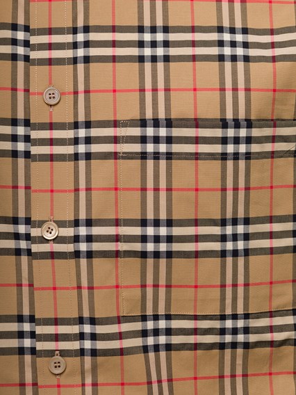 Vintage Check Cotton Poplin Shirt Man Burberry BURBERRY Price | Gaudenzi  Boutique