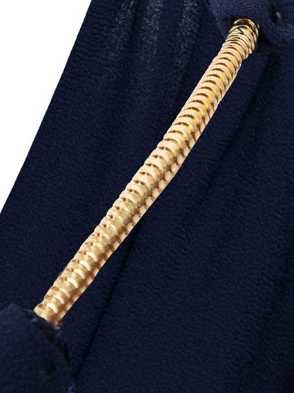 M Michael Kors Woman's Blue Pleated Dress with Metal Crew Neck MICHAEL  MICHAEL KORS Price | Gaudenzi Boutique