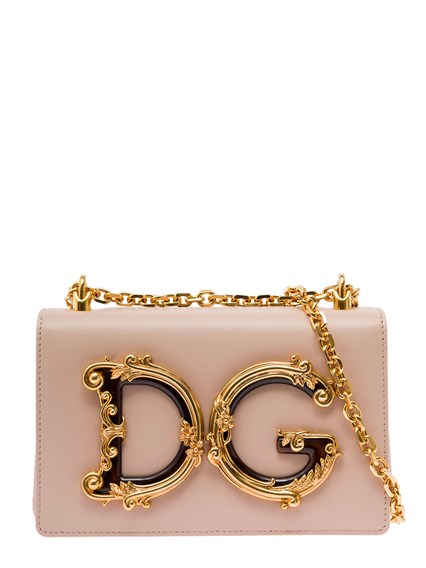 Pink Barocco CCrossbody Bag with Chain Shoulder Strap and Monogram Plate on  the Front Dolce & Gabbana Woman DOLCE E GABBANA Price | Gaudenzi Boutique