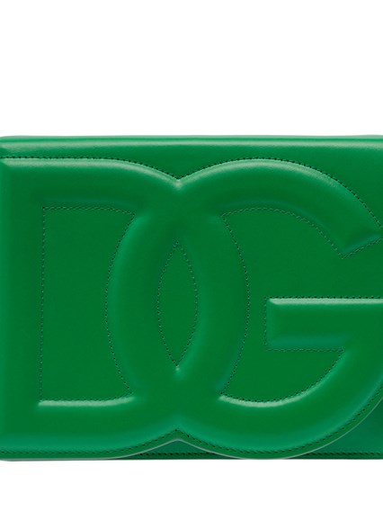 DG Logo Bag' Green Crossbody Bag in Leather Woman DOLCE E GABBANA 