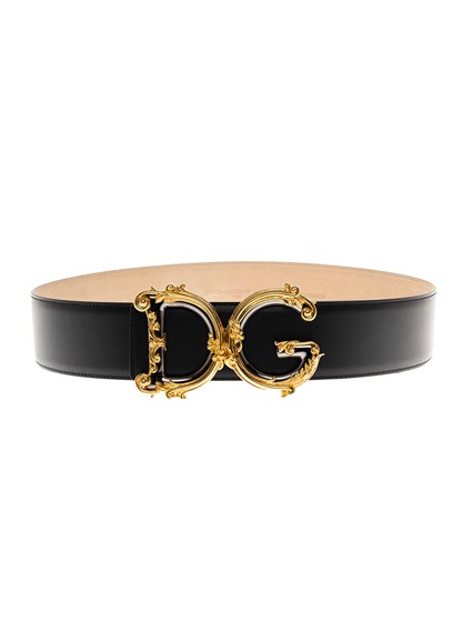 Dolce & Gabbana Woman's DG Barocco Black Belt