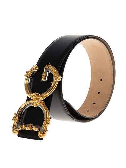 Dolce & Gabbana Woman's DG Barocco Black Belt DOLCE E GABBANA Price |  Gaudenzi Boutique