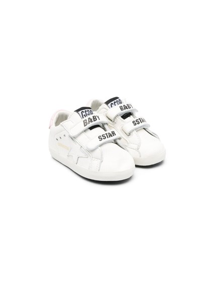 peper een kopje Simuleren White Baby School Sneakers in Leather Baby White available on Gaudenzi  Boutique - US