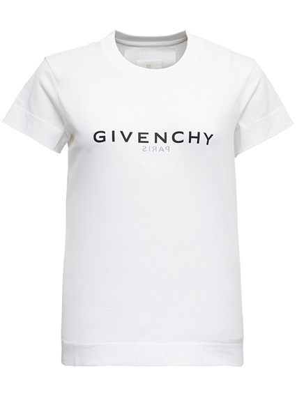 forlænge Strøm George Eliot White Cotton T-Shirt with Logo Print Woman Givenchy GIVENCHY Price |  Gaudenzi Boutique