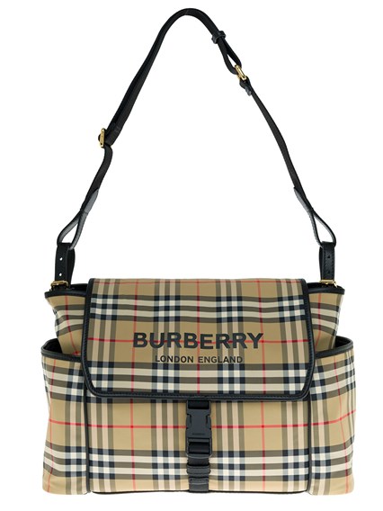 FLAP DIAPER BAG Beige available on Gaudenzi Boutique - US