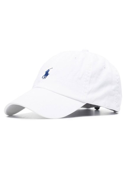 White Baseball Cap with Logo Embroidery in Cotton Man POLO RALPH LAUREN  Price | Gaudenzi Boutique