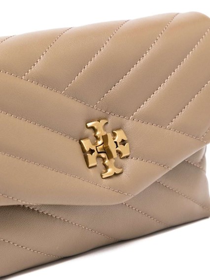 Kira' Beige Chevron Chain Wallet in Leather Woman Tory Burch TORY BURCH  Price | Gaudenzi Boutique