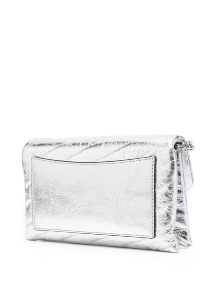 Kira Chevron' Silver Quilted Crossbody Bag in Metallic Leather Woman Tory  Burch TORY BURCH Price | Gaudenzi Boutique