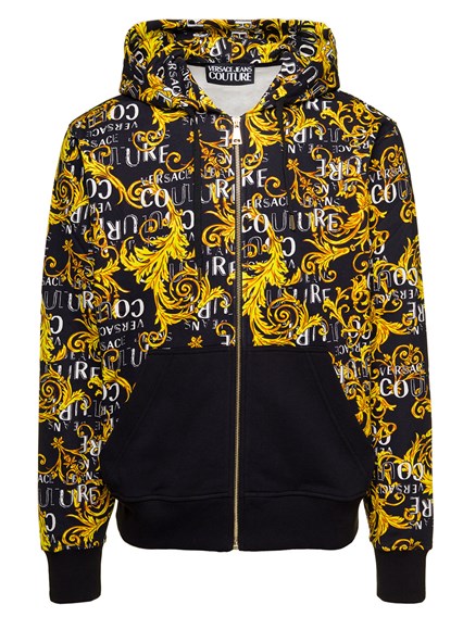 Montgomery Staat Voorbeeld Multicolor Baroque Logo Print Zip-Up Hoodie in Cotton Man Versace Jeans  Couture VERSACE JEANS COUTURE Price | Gaudenzi Boutique