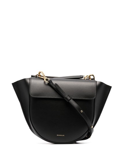 Hortensia' Mini Black Crossbody Bag with Logo in Leather Woman Tory Burch  WANDLER Price | Gaudenzi Boutique