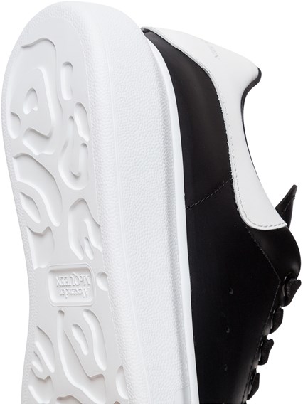 Larry White and Black Leather Sneakers 