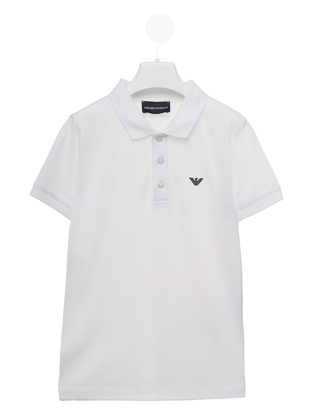 Emporio Armani Kids Boy's White Polo Shirt with Logo White available on ...
