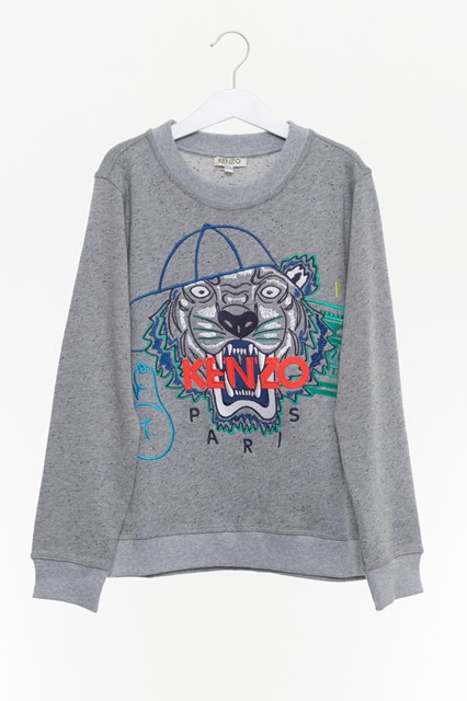 kenzo tiger sweatshirt grey