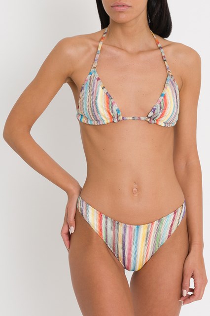 multi stripe swimsuit
