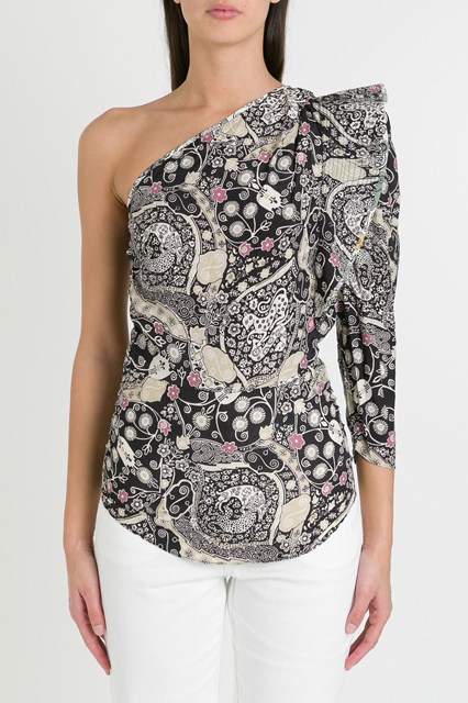 isabel marant etoile one shoulder dress