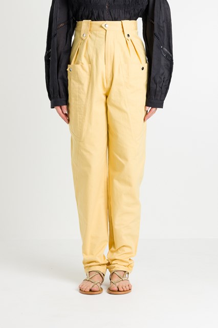 yellow cargo pants