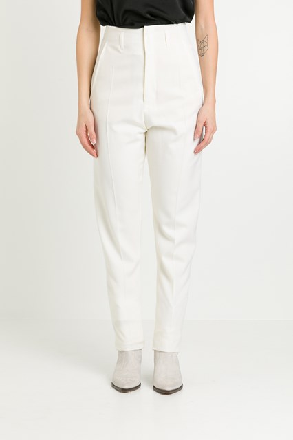 white high waisted pants