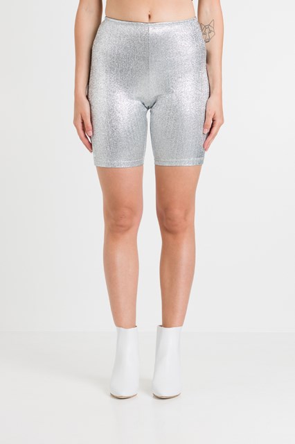 silver cycling shorts