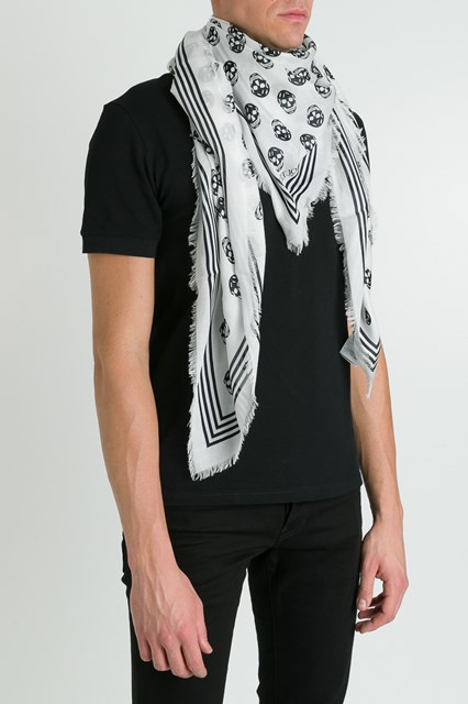 Skull Scarf White available on 
