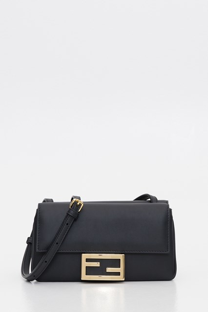 fendi black baguette bag