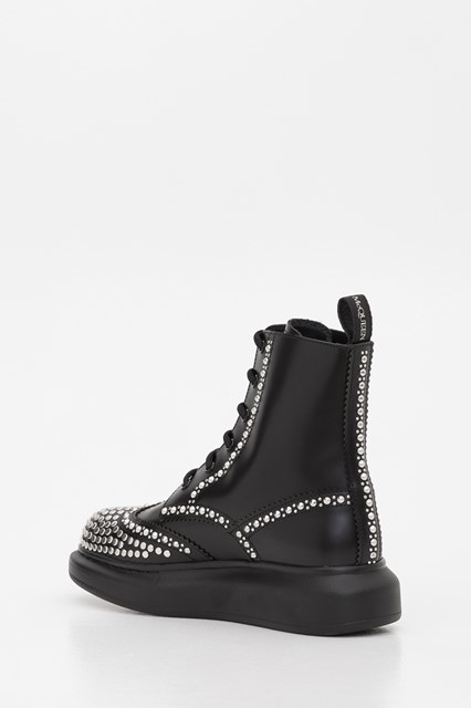black ankle boots with spikes