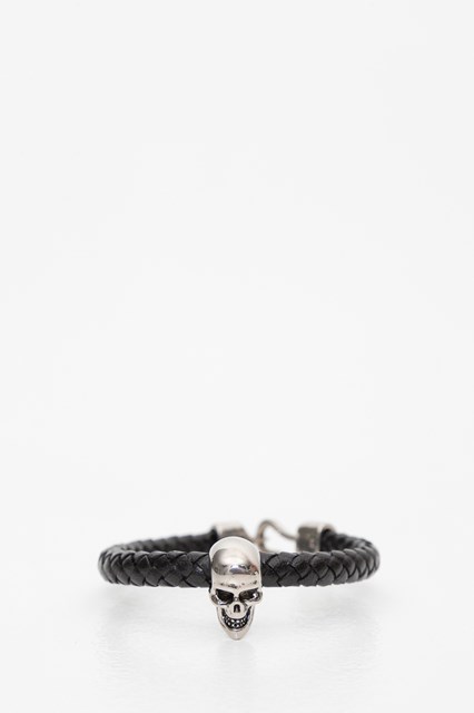 skull bracelet black