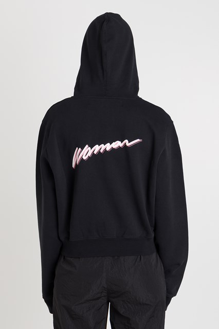 off white cropped hoodie