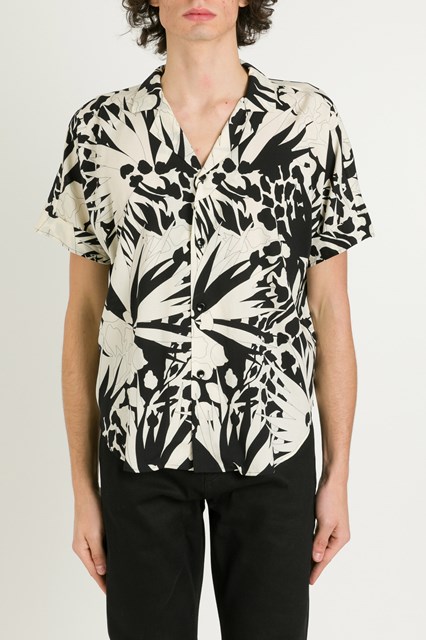 saint laurent printed shirt