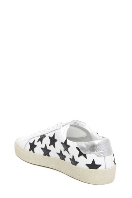 Court Sneakers with Stars White/black 