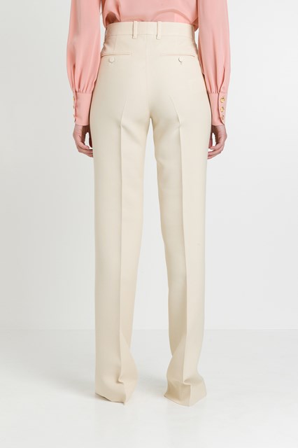 gucci silk trousers