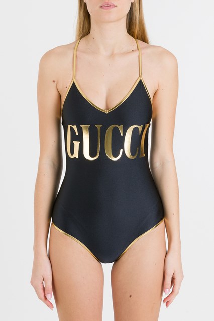 gucci black swimsuit